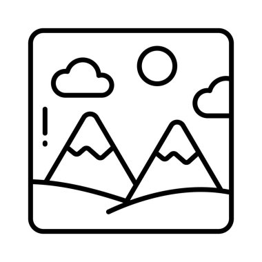 Tepe istasyonu beyaz arkaplanda izole edilmiş simge kullanmaya hazır