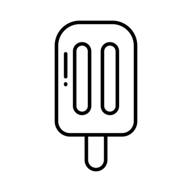 Buzlu pop simgesi modern tarzda, buzlu çubuk vektörünü kullanmaya ve indirmeye hazır