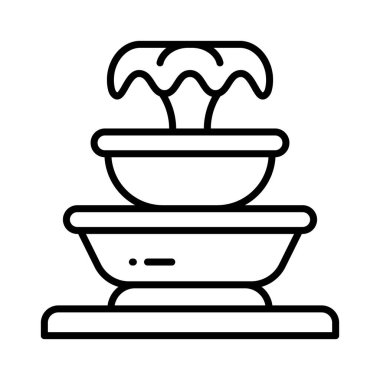 Çeşmenin bu muhteşem simgesini modern tarzda kontrol edin, bahçe suyu bahar süslemesi