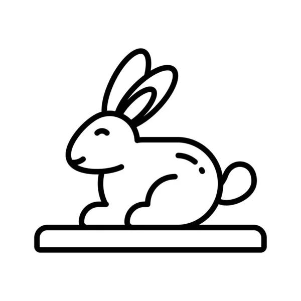 Icono Bien Diseñado Conejo Icono Concepto Animal Compañía Estilo Moda — Vector de stock