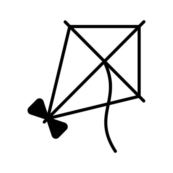 Идеальный Вектор Дизайна Воздушного Змея Хорошо Разработанная Икона Досуга — стоковый вектор