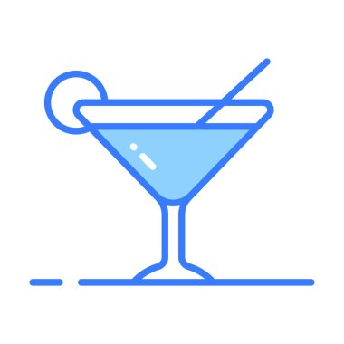 Yaz içkisinin konsept ikonunu gösteren limonlu bir bardak taze içecek.