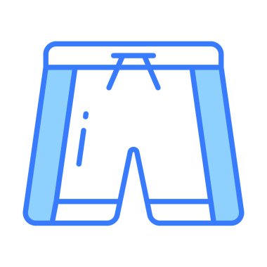 Shorts icon in modern style, beachwear vector