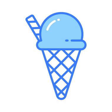 Dondurma kabı modern tarzda, kullanmaya ve indirmeye hazır.