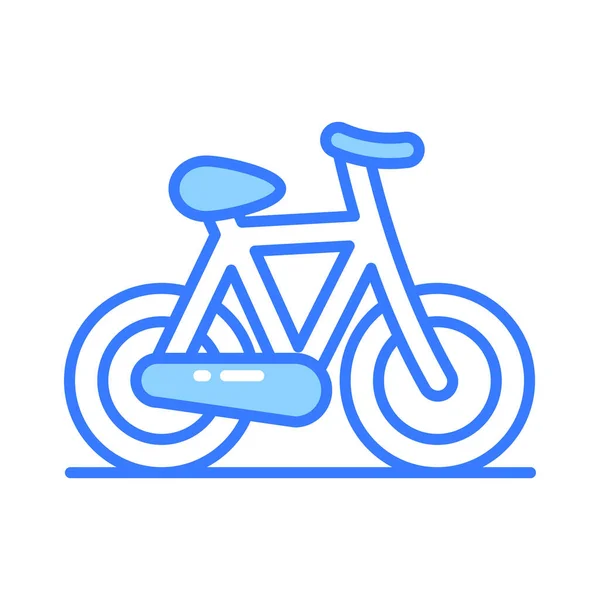 Modern Tarzda Bisiklet Simgesi Tasarımı Pedal Bisiklet Vektör Tasarımı — Stok Vektör