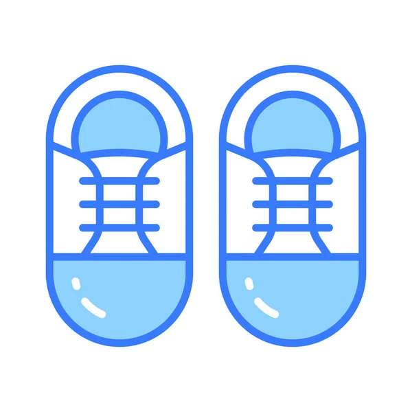 Une Chaussure Confortable Montrant Des Baskets Dans Style Moderne Prêt — Image vectorielle