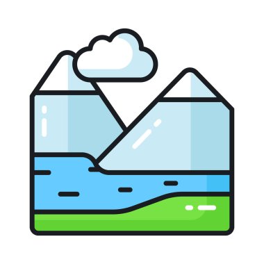 Bu özenle hazırlanmış İzlanda vektörünü modern tarzda ele alın, simge kullanmaya hazır olun