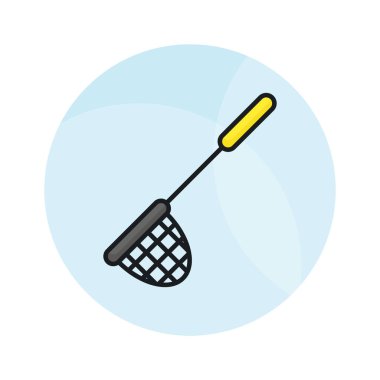 Modern tarzda beyaz arkaplanda izole edilmiş bir bilardo ağı simgesi