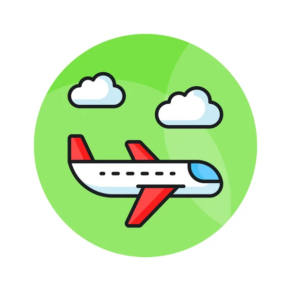 Amazing Vector Airplane Trendy Style Ready Use Download — Stock Vector