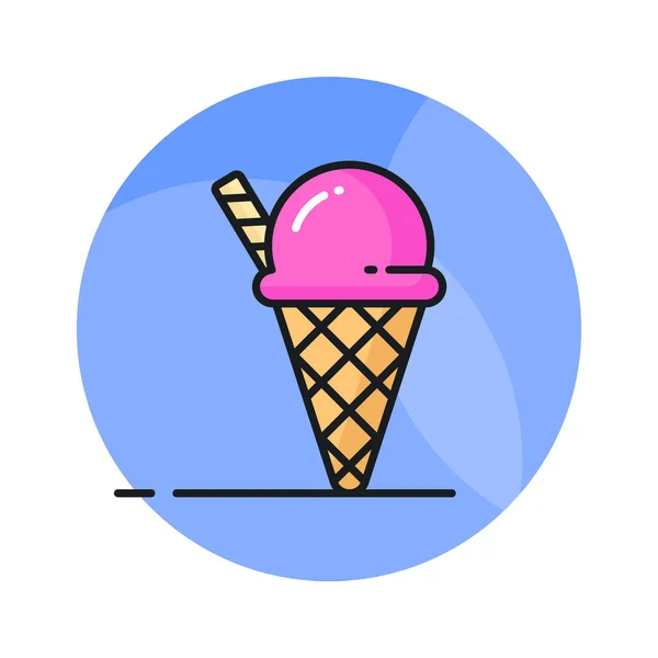 现代风格的冰淇淋杯 可随时使用和下载 — 图库矢量图片