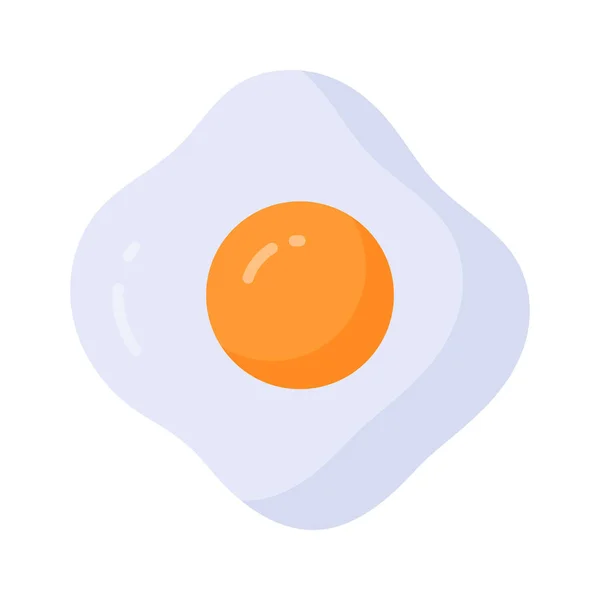 Vector Bellamente Diseñado Huevo Frito Estilo Moda Listo Para Usar — Vector de stock