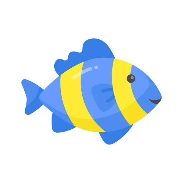 Sprawdź Pięknie Zaprojektowaną Ikonę Ryb Łatwy Użyciu Pobierz — Wektor stockowy