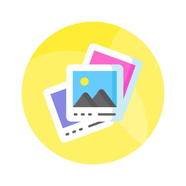 Modern tarzda güzel manzara resimlerinin bir simgesi, simgeyi kullanması kolay