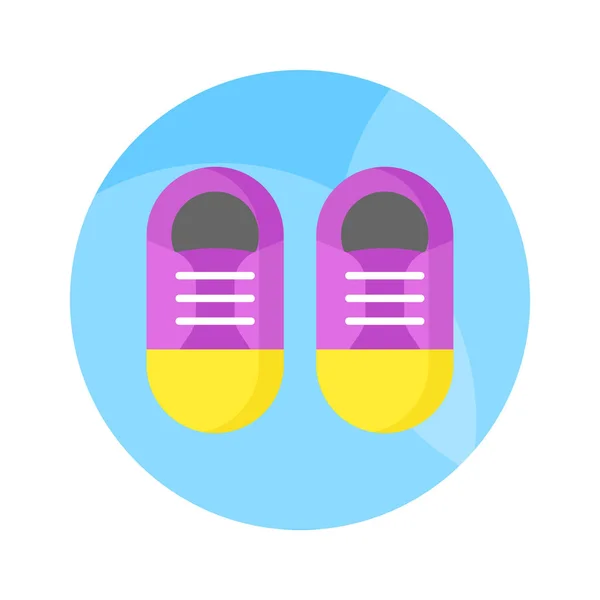 Une Chaussure Confortable Montrant Des Baskets Dans Style Moderne Prêt — Image vectorielle