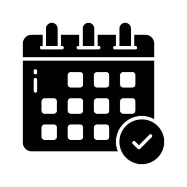 Takvimin bu akılda kalıcı vektörünü, zamanlama simgesini tut