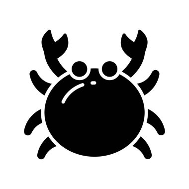 Bu sevimli yengeç vektörüne el atın, gösterişli bir deniz hayvanı.