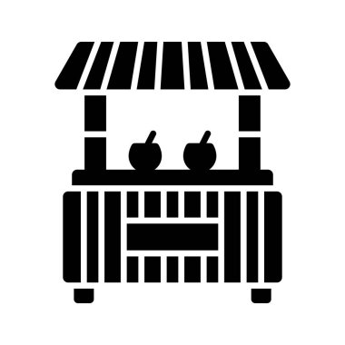 Düzenlenebilir plaj kabini tasarımı simgesi, kullanımı ve indirmesi kolay