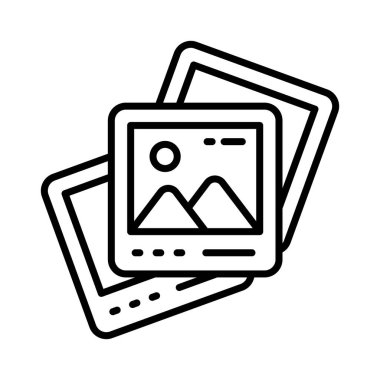 Modern tarzda güzel manzara resimlerinin bir simgesi, simgeyi kullanması kolay