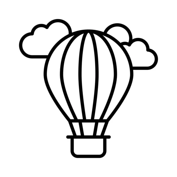 熱気球の創造的に設計されたベクトルは 熱気球の冒険をお楽しみください — ストックベクタ