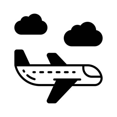 Moda tarzında, indirmeye ve kullanmaya hazır inanılmaz bir uçak vektörü