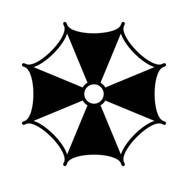 Зонтик Символизирует Защиту Дождя Солнца Современный Вектор Зонтика — стоковый вектор