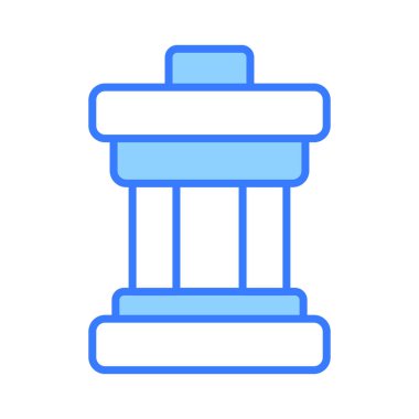 Beyaz arkaplanda izole edilmiş bu İnukshuk simgesini moda tarzında tut