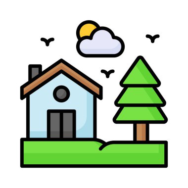 Bu güzel dizayn edilmiş ev ikonunu modern tarz, premium simge al