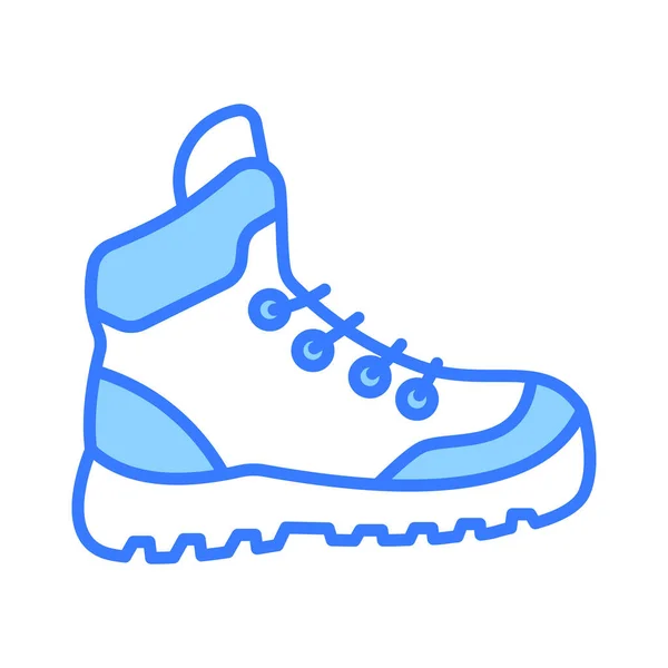 Editable Vector Design Hiking Boot Premium Icon Hiking Shoe — Stock Vector