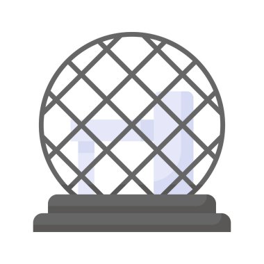 Montreal biyosferinin modern tarzda bir simgesi, premium vektör