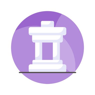 Beyaz arkaplanda izole edilmiş bu İnukshuk simgesini moda tarzında tut