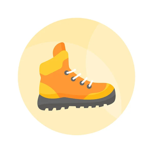Editable Vector Design Hiking Boot Premium Icon Hiking Shoe — Stock Vector