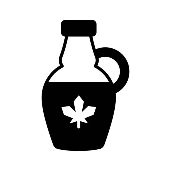 Customizable Vector Maple Syrup Modern Style Ready Use Icon — Stock Vector