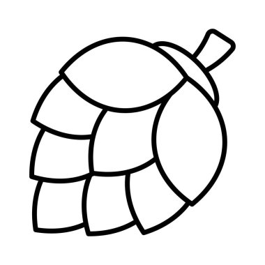 Bu güzel tasarlanmış çam kozalağını modern tarzda işaretleyin