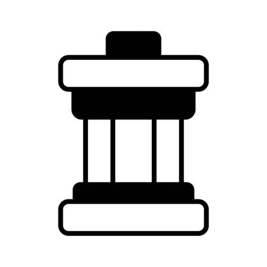 Beyaz arkaplanda izole edilmiş bu İnukshuk simgesini moda tarzında tut