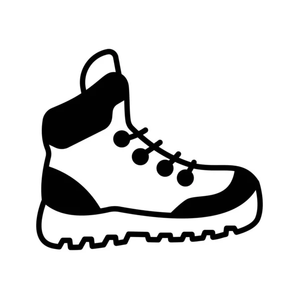Design Vetorial Editável Inicialização Caminhadas Ícone Premium Sapato Caminhada —  Vetores de Stock
