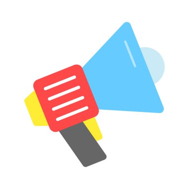 Bu güzel tasarlanmış megafon simgesini düzenlenebilir şekilde tut, hoparlörün kişiselleştirilebilir bir vektörü.