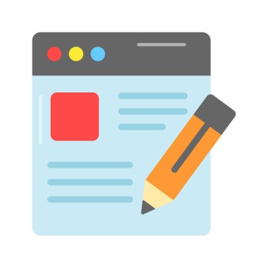 Moda tarzında içerik oluşturma konsepti simgesine sahip web sitesi