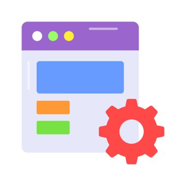 Web gelişimi için düzenlenebilir vektör, web programlama simgesi