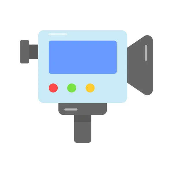 Filmkamera Vektor Design Einfach Bedienen Und Herunterzuladen Symbol — Stockvektor