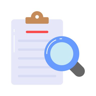 Dosya aramasının belgelendirme konsept simgesi üzerine modayı büyüteç