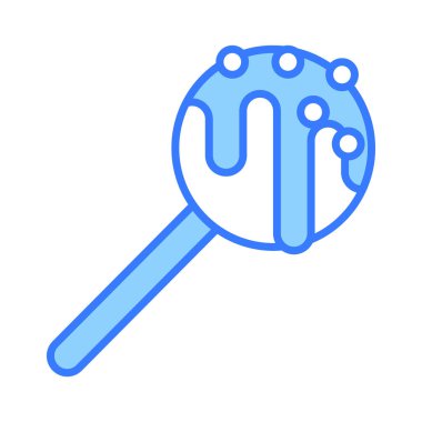 Modern tasarım tarzında bir lolipop ikonu, şekerleme öğesinin vektörü