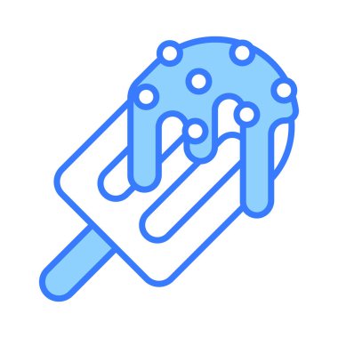 Damlayan çikolatalı dondurma, trend tarzında çikolatalı dondurma.