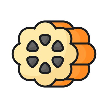 Modern düz stil kakao fasulyelerinin bir simgesi, vektörü kullanmaya ve indirmeye hazır.