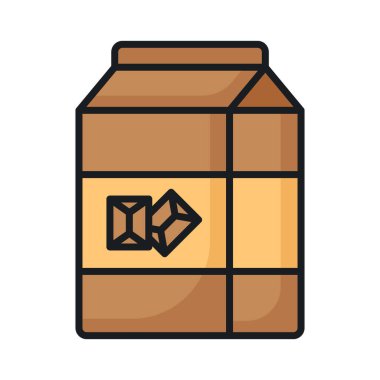 Moda tarzında tasarlanmış bu güzel çikolatalı süt vektörünü yakalayın, özelleştirilebilir simge