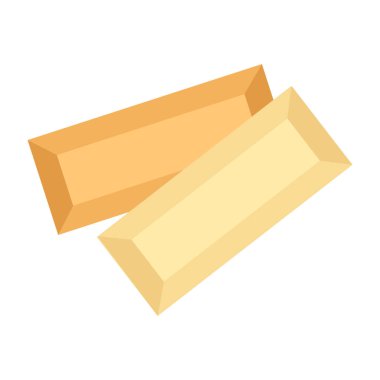 Beyaz çikolatalı çikolata tasarımı, beyaz arka planda izole edilmiş, tatlı organik kakao yiyecekler.