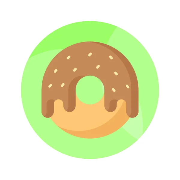 Mettez Main Sur Icône Goutte Goutte Donut Dans Style Moderne — Image vectorielle