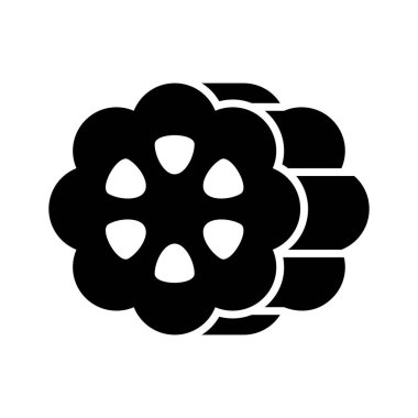 Modern düz stil kakao fasulyelerinin bir simgesi, vektörü kullanmaya ve indirmeye hazır.