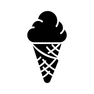 Çikolata aromalı dondurma dondurma vektör tasarımı modaya uygun.