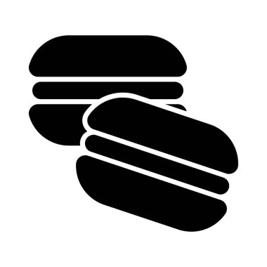 Bu güzel makaron kek ikonunu modern düzenlenebilir şekilde işaretleyin