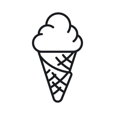 Çikolata aromalı dondurma dondurma vektör tasarımı modaya uygun.